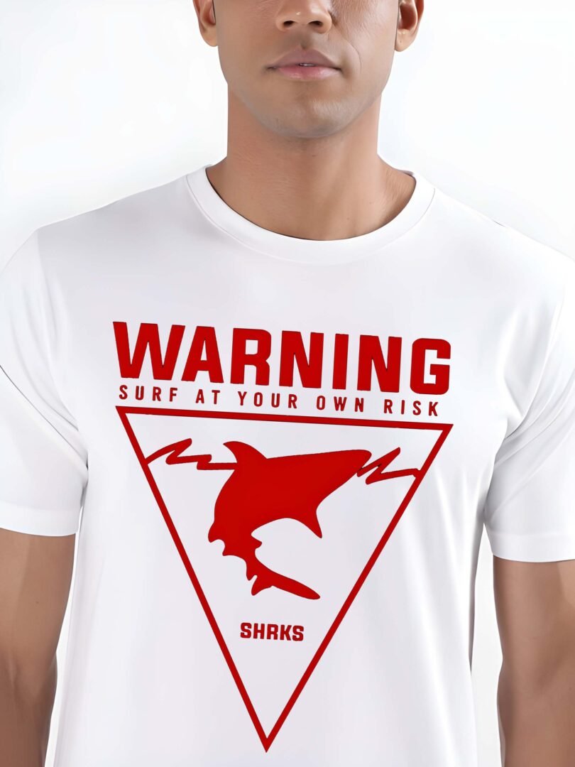 White Graphic Print Cotton Regular T-Shirt for Men – Casual Wear by Just Casual - Image 4