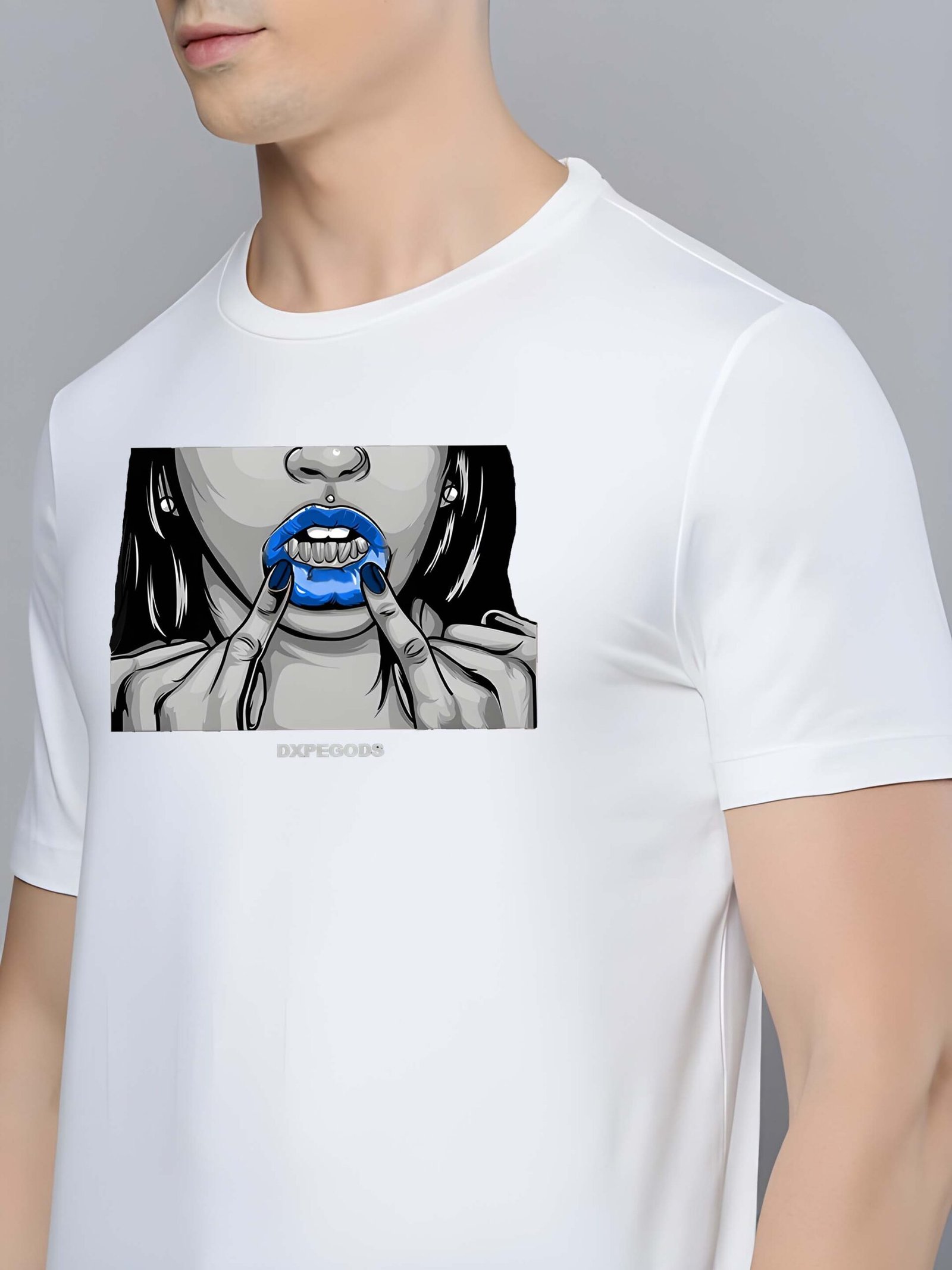 White Graphic Print Cotton Regular T-Shirt for Men – Casual Wear by Just Casual - Image 4