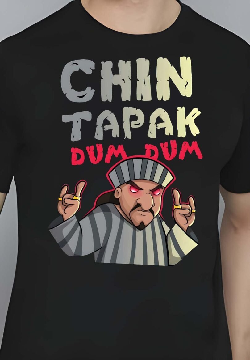 Black Graphic Print Cotton Regular T-Shirt for Men Casual Wear by Just Casual - Image 4