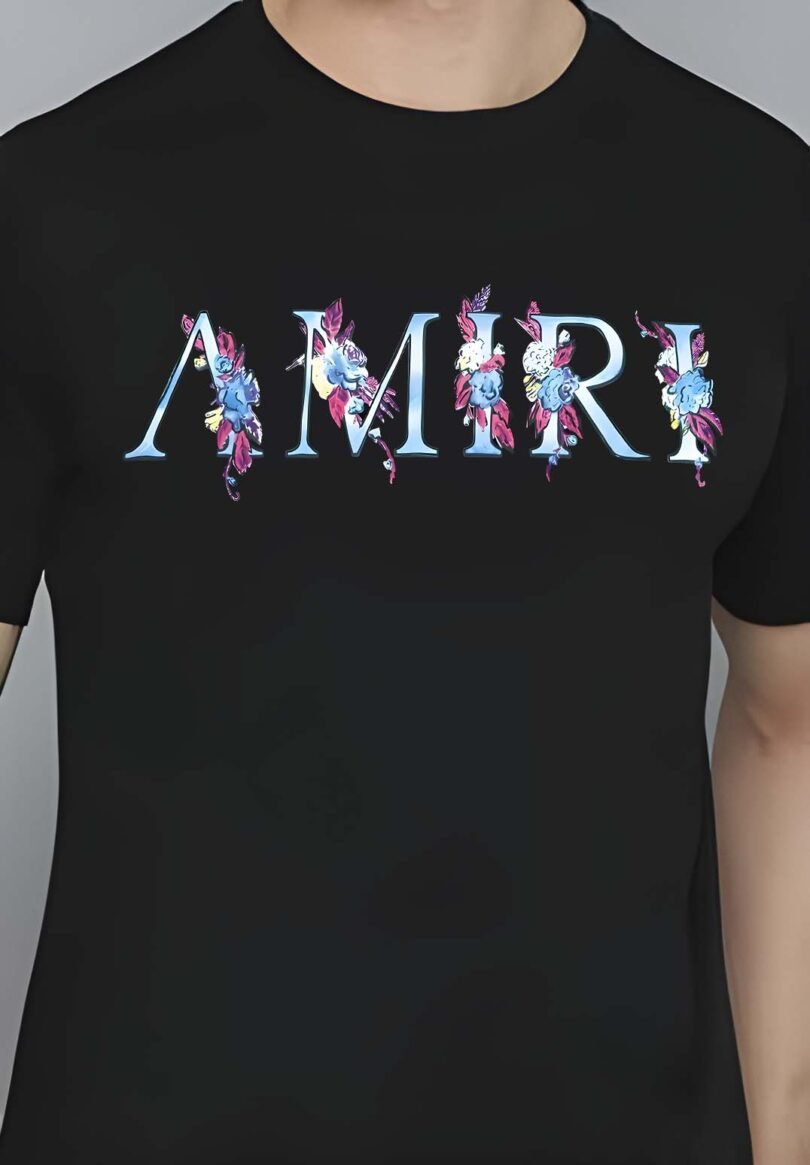 Black Graphic Print Cotton Regular T-Shirt for Men Casual Wear by Just Casual - Image 4