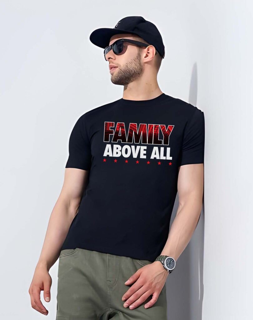 Black Graphic Print Cotton Regular T-Shirt for Men Casual Wear by Just Casual - Image 2