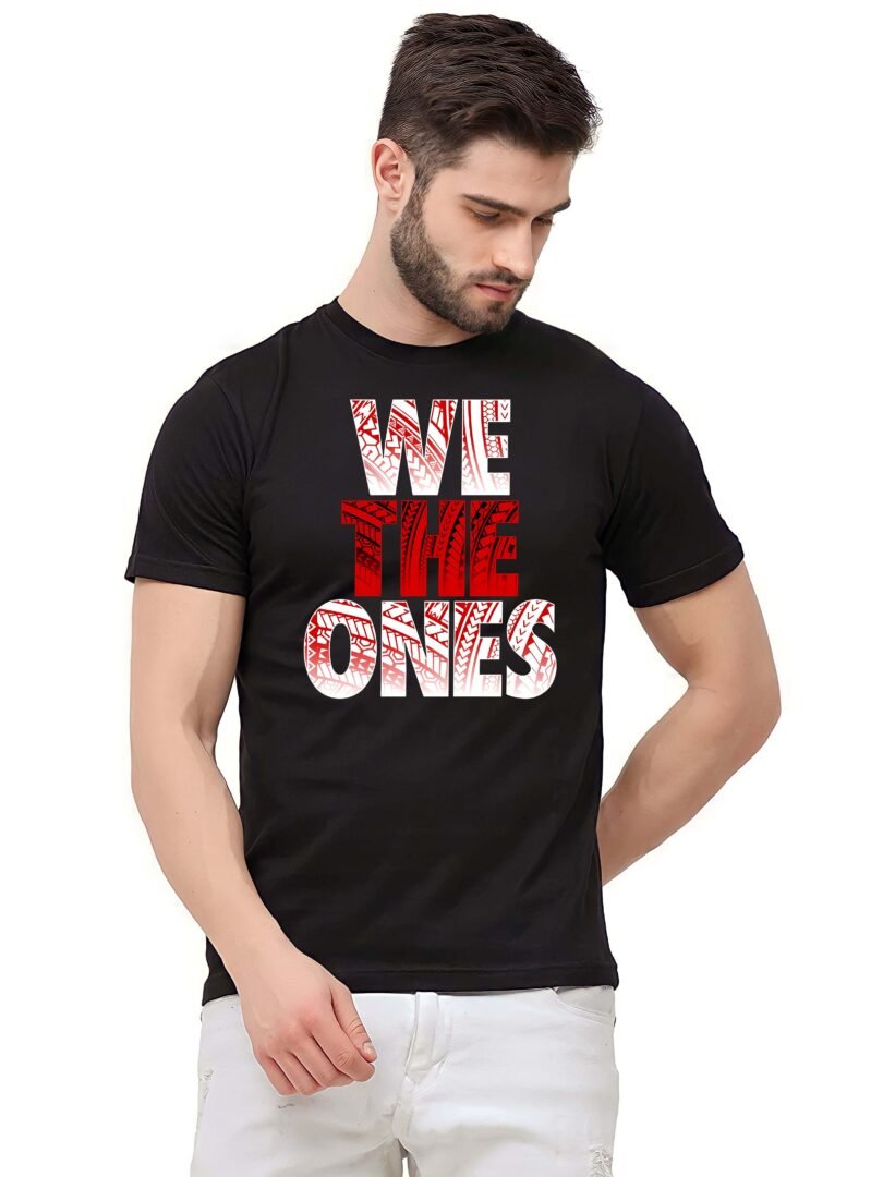 Black Graphic Print Cotton Regular T-Shirt for Men Casual Wear by Just Casual - Image 3