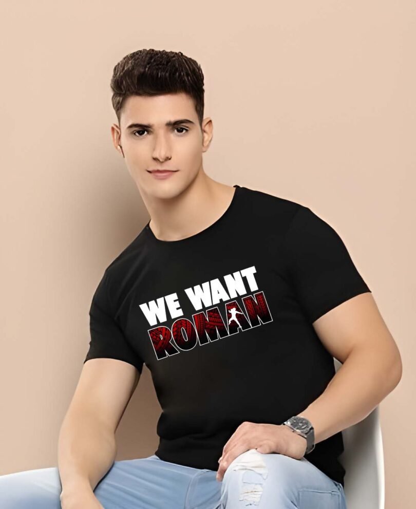 Black Graphic Print Cotton Regular T-Shirt for Men Casual Wear by Just Casual - Image 3