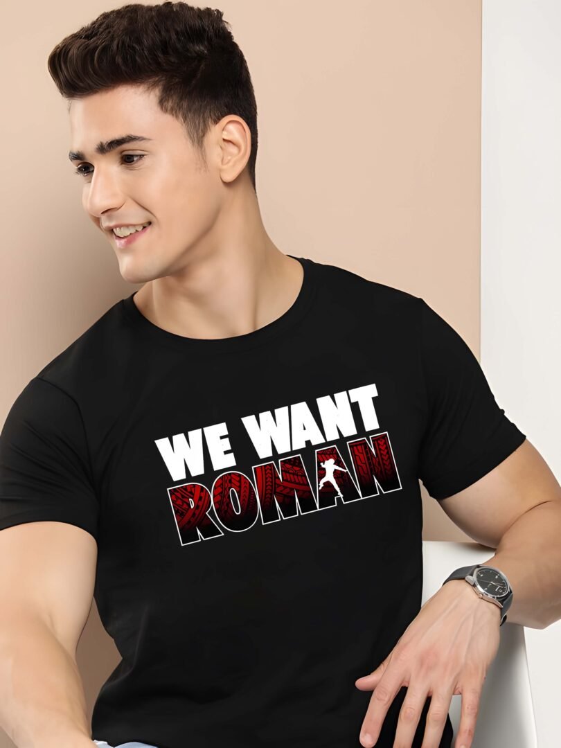 Black Graphic Print Cotton Regular T-Shirt for Men Casual Wear by Just Casual - Image 2