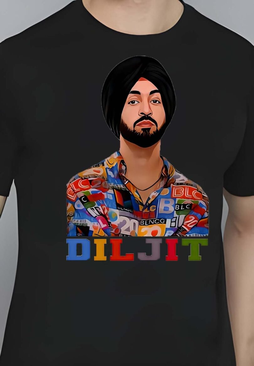 Black Graphic Print Cotton Regular T-Shirt for Men Casual Wear by Just Casual - Image 4