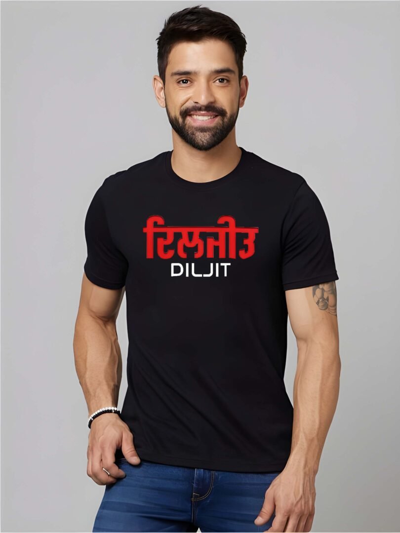 Black Graphic Print Cotton Regular T-Shirt for Men Casual Wear by Just Casual - Image 4