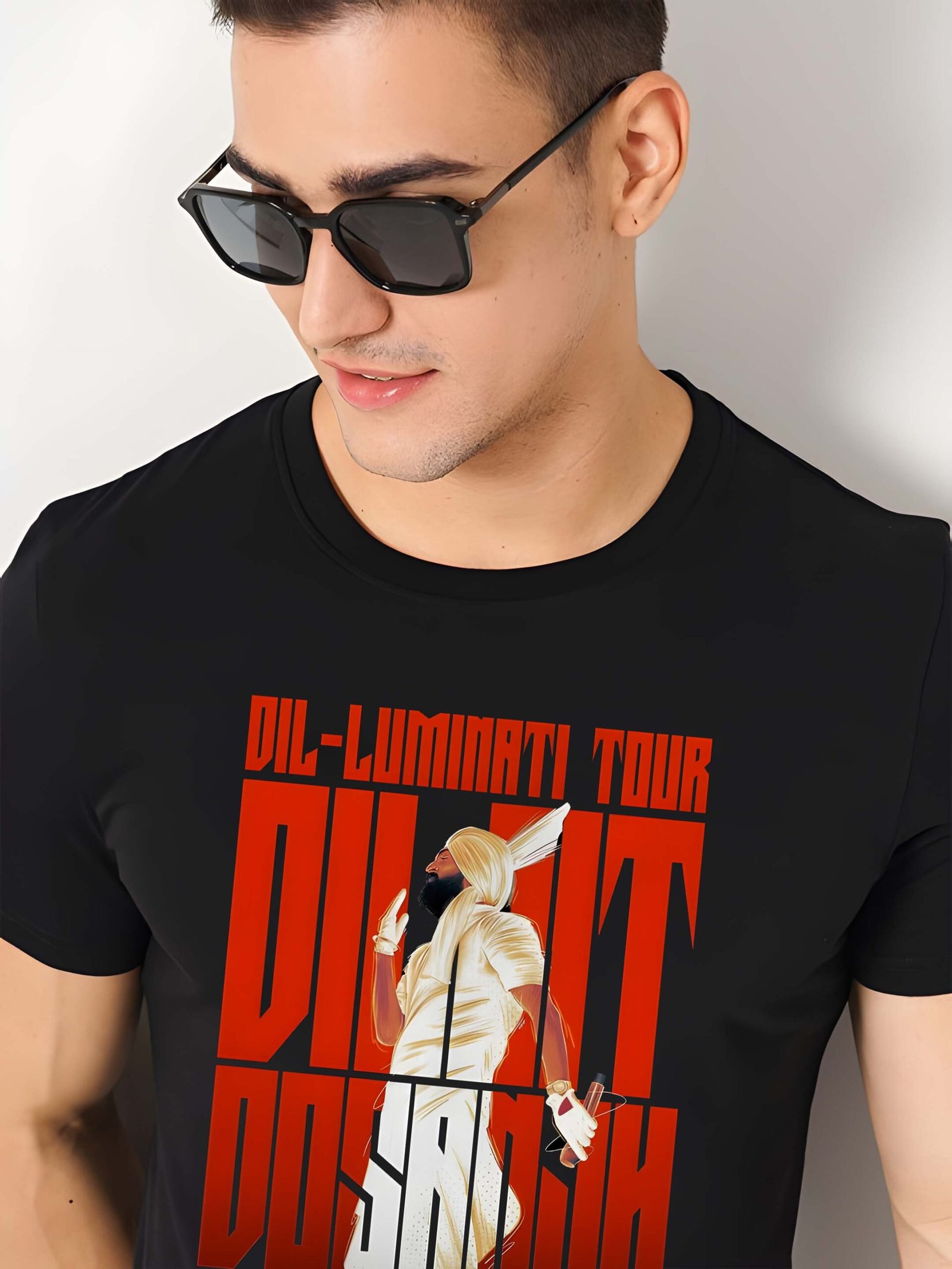 Black Graphic Print Cotton Regular T-Shirt for Men Casual Wear by Just Casual - Image 2