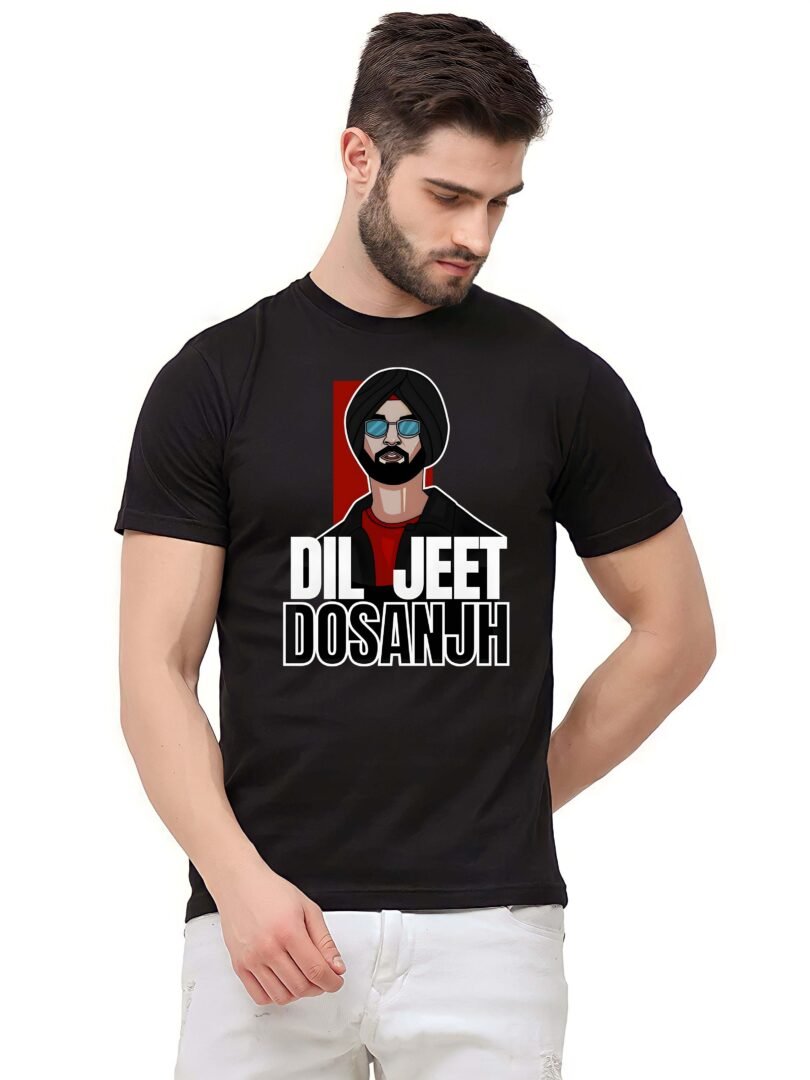 Black Graphic Print Cotton Regular T-Shirt for Men Casual Wear by Just Casual - Image 2